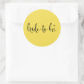 Bruid-to-bee Decal in Sunshine Ronde Sticker (Tas)