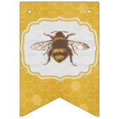 Bruid To Bee - Honingraat-extra bijen Vlaggetjes (Eerste vlag)