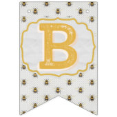 Bruid To Bee - zwart-wit-extra bijen Vlaggetjes (Derde vlag)