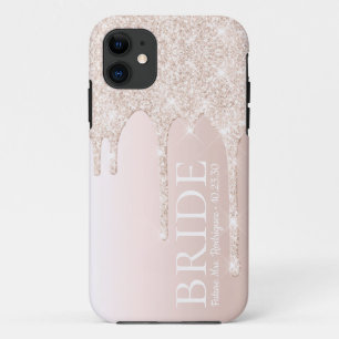 Bruid Toekomst Mrs Blush Roze Glitters Case-Mate iPhone Case
