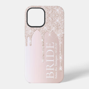 Bruid Toekomst Mrs Blush Roze Glitters Drip iPhone 12 Pro Hoesje