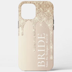 Bruid Toekomst Mrs Goud Glitter Drip Case-Mate iPh iPhone Case