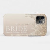 Bruid Toekomst Mrs Goud Glitter Drip Case-Mate iPhone Case (Achterkant (horizontaal))
