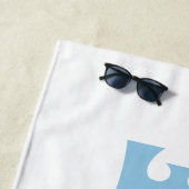 Bruid Toekomstige Mevrouw Aangepaste Naam Wit en B Strandlaken (In situ)