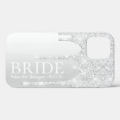 Bruid Toekomstige Mevrouw Zilver Glitter Drip Case-Mate iPhone Case (Achterkant (horizontaal))