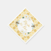 Bruid-tot-be bruidsfeest honingraat en madeliefjes servet (Hoek)