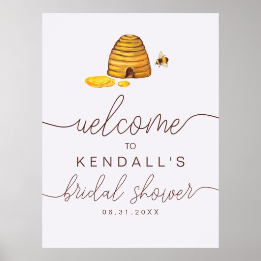 Bruid-tot-bee welkomstbord poster (Voorkant)