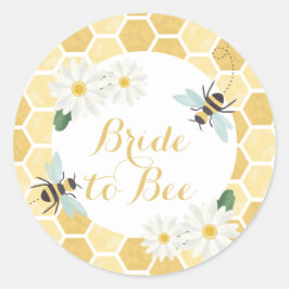 Bruid tot Bij Bruidsmeisjesfeest Ronde Sticker