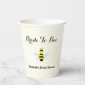 Bruid Tot Bij Bruiloft Papieren Bekers (Voorkant)