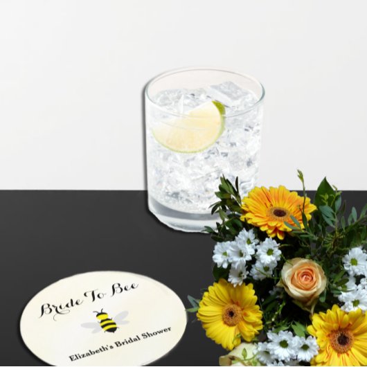 Bruid Tot Bij Bruiloft Ronde Kartonnen Onderzetter