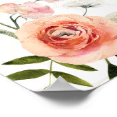 Bruid-tot-Bij-Florale-Babyborrel-Welkom Poster (Hoek)