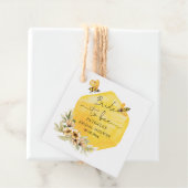 Bruid Tot Bij Honeybee Bloem Bruiloft Bedankjes Labels (In situ)