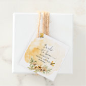 Bruid Tot Bij Honeybee Bloem Bruiloft Bedankjes Labels (In situ)