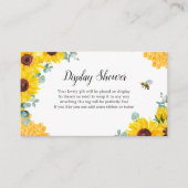 Bruid-tot-Bij Honeycomb Zonnekrans Bruidsmeisjesfe Informatiekaartje (Voorkant)