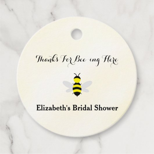 Bruid Tot Bij Trouwfeest Bedankjes Labels (Voorkant)