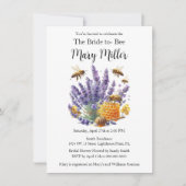Bruid-tot-Bruid Lavendel Honing Bruidsmeisjesfeest Kaart (Voorkant)