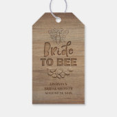 Bruid Tot Bruid Rustieke Landelijke Bruidsdouche Cadeaulabel (Achterkant)