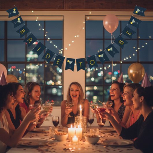 Bruid tot Kersen Margarita Cocktail Bunting Banner