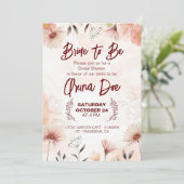 Bruid tot zegen uitnodiging (Staand voorkant)