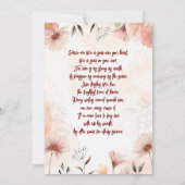 Bruid tot zegen uitnodiging (Achterkant)