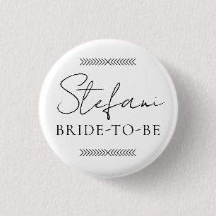 Bruid-Tot-Zijn Bachelorette Hen Party Badge Ronde Button 3,2 Cm