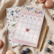 Bruid-Tot-Zijn Bingo Bes Zoete Bruiloftsspel