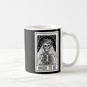 Bruid Tot Zijn Gotisch Skelet Tarotkaart Bachelore Koffiemok