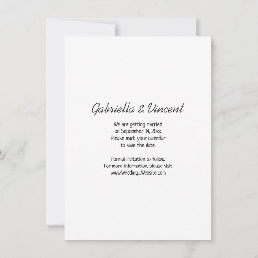 Bruid Tractor Land Boerderij Bruiloft Save the Dat Kaart (Achterkant)