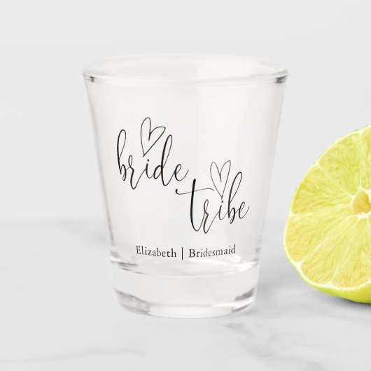 Bruid Tribe Bachelorette Bruidsmeisjes Shot Glas (Voorkant)