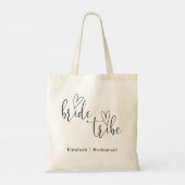 Bruid Tribe Bachelorette Bruidsmeisjes Tote Bag (Achterkant)