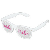 Bruid Tribe Bachelorette Party Favors Retro Zonnebril (Gekanteld)