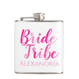 Bruid Tribe Bachelorette Party Hot Pink Heupfles