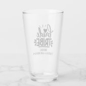 Bruid Tribe bruid aangepaste bruiloft Glas (Achterkant)