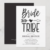 Bruid Tribe Bruids Brunch bruiloft Kaart (Voorkant / Achterkant)