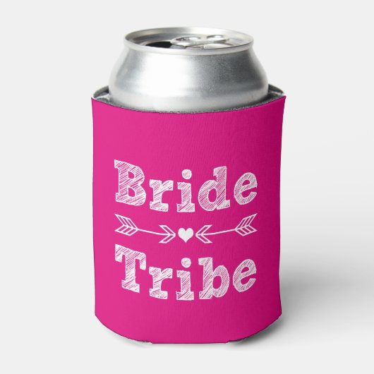 Bruid Tribe Bruidsmeisje vrouwen Blikjeskoeler (Blikje Voorkant)