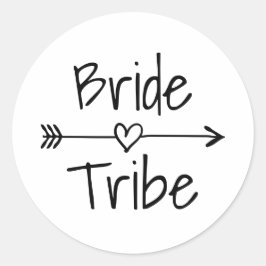 Bruid Tribe bruiloft partij gunst stickers en zege