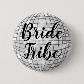 Bruid Tribe Disco Ball Pin Ronde Button 5,7 Cm (Voorkant)