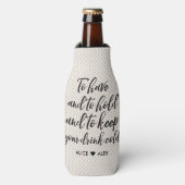 Bruid Tribe Fles Coozie (Fles Voorkant)