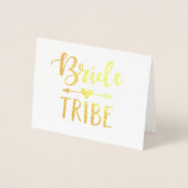 Bruid Tribe Foliekaart |  Wil je mijn bruidsmeisje Folie Kaarten (Voorkant)