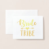 Bruid Tribe Foliekaart |  Wil je mijn bruidsmeisje Folie Kaarten (Voorkant met envelop)