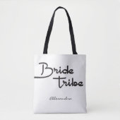 Bruid Tribe, Gepersonaliseerde naam, bruidsmeisje  Tote Bag (Voorkant)