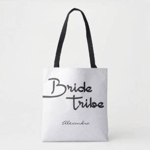 Bruid Tribe, Gepersonaliseerde naam, bruidsmeisje  Tote Bag