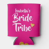 Bruid Tribe Gold Date Heart Gepersonaliseerd Blikjeskoeler (Voorkant)