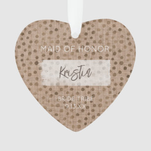 Bruid Tribe Maid of Honor Bruiloft Feest Leuk Ornament