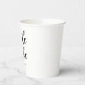 Bruid Tribe Modern Minimalistisch vrijgezellenfees Papieren Bekers (Links)