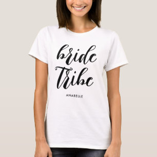 Bruid Tribe Modern Minimalistisch vrijgezellenfees T-shirt