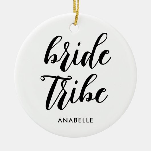 Bruid Tribe Moderne Minimalistische Bachelorette P Keramisch Ornament (Voorkant)