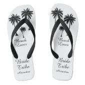 Bruid Tribe Palm Tree Beach Lover Teenslippers (Voetbed)