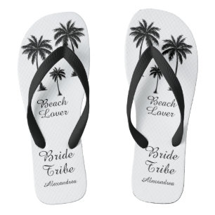 Bruid Tribe Palm Tree Beach Lover Teenslippers