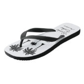 Bruid Tribe Palm Tree Beach Lover Teenslippers (Schuin)